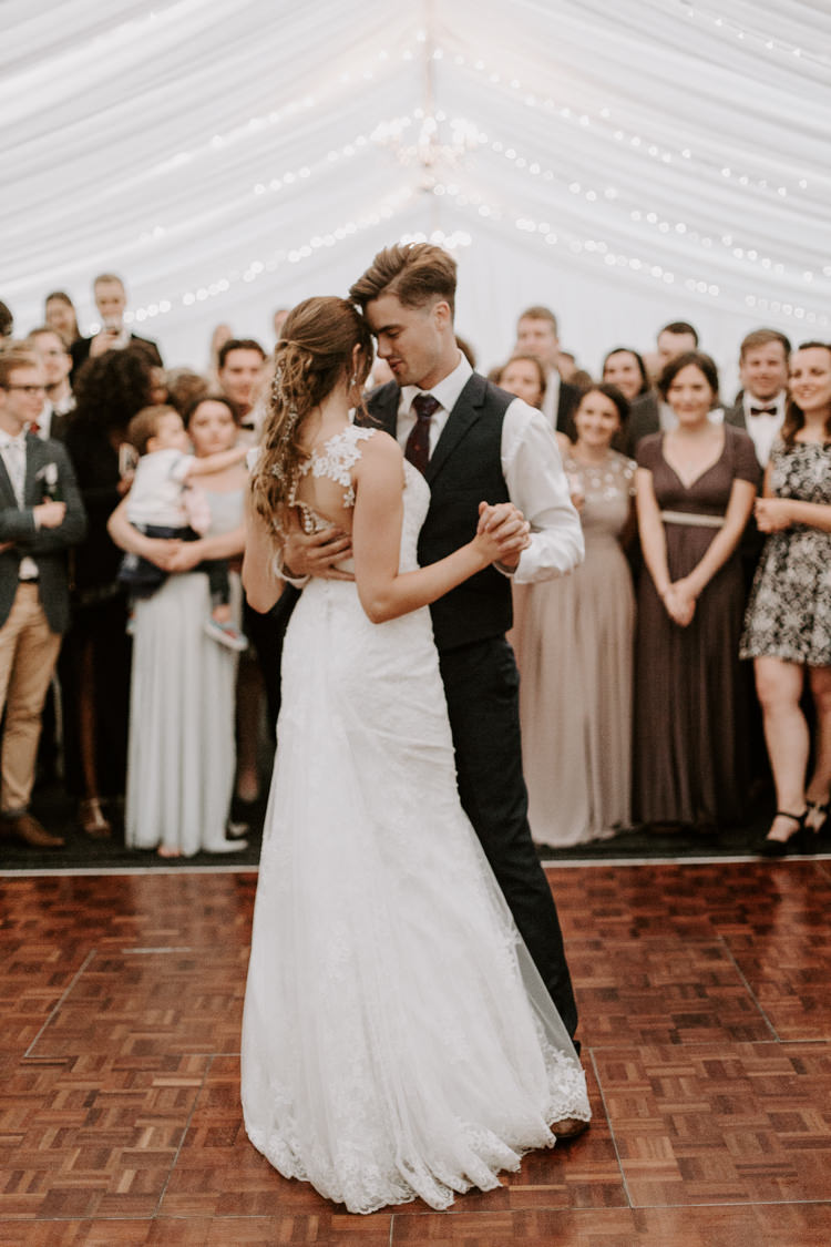 First Dance Dancefloor Bride Groom Botanical Summer Garden Wedding Nottingham Grace Elizabeth Photo & Film
