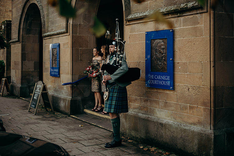 Carnegie Courthouse Wedding Village Hall Scotland Steven Gallagher Photography