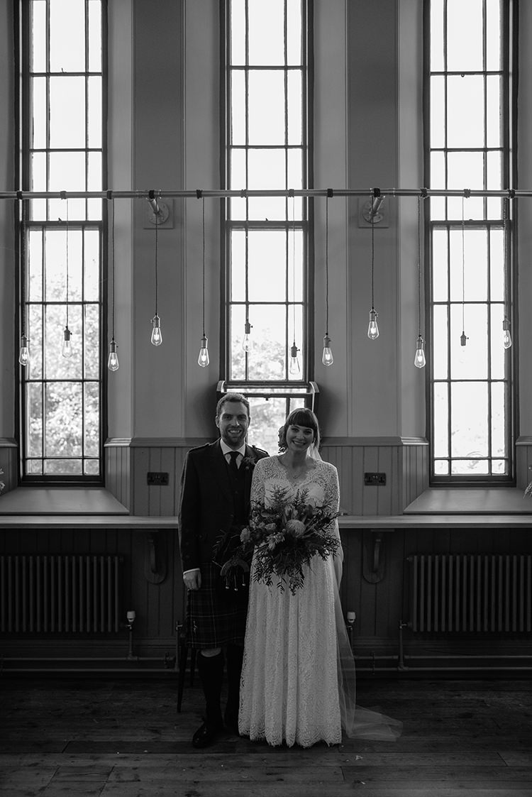 Festoon Light Edison Lighting Decor Carnegie Courthouse Wedding Village Hall Scotland Steven Gallagher Photography