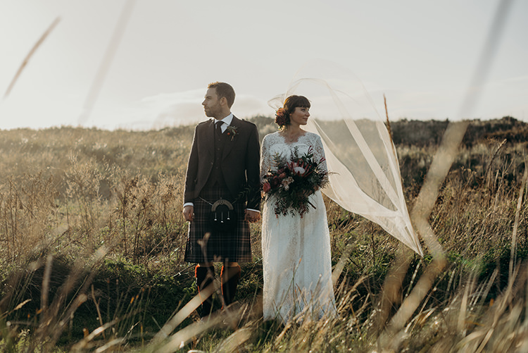 Groom Kilt Red Socks Carnegie Courthouse Wedding Village Hall Scotland Steven Gallagher Photography