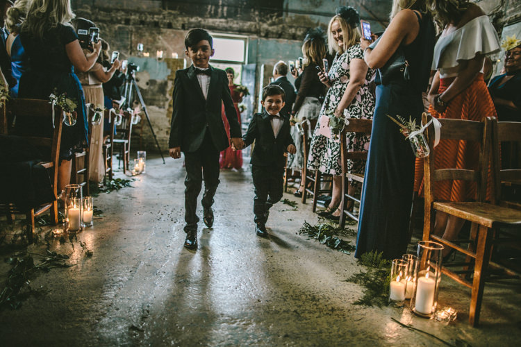 Page Boys Tuxedos Eclectic Asylum Wedding London Rusted Rose Photography