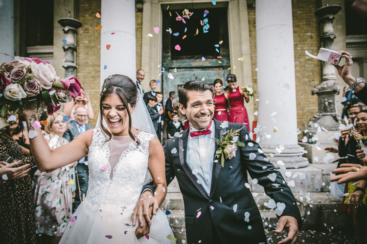 Confetti Eclectic Asylum Wedding London Rusted Rose Photography