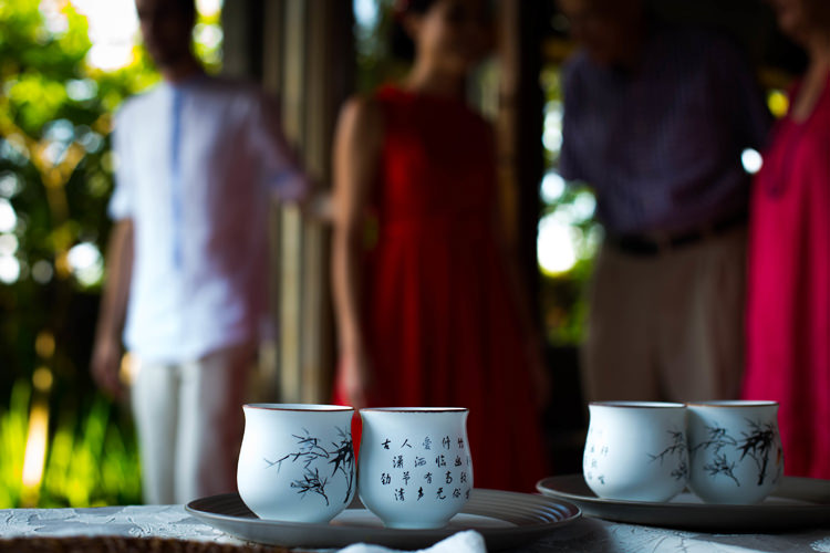 Outdoor Destination Luxury Adventure Ubud Chinese Tea Ceremony | Whimsical Exotic Tropical Jungle Wedding Bali http://www.cecilephotographybali.com/