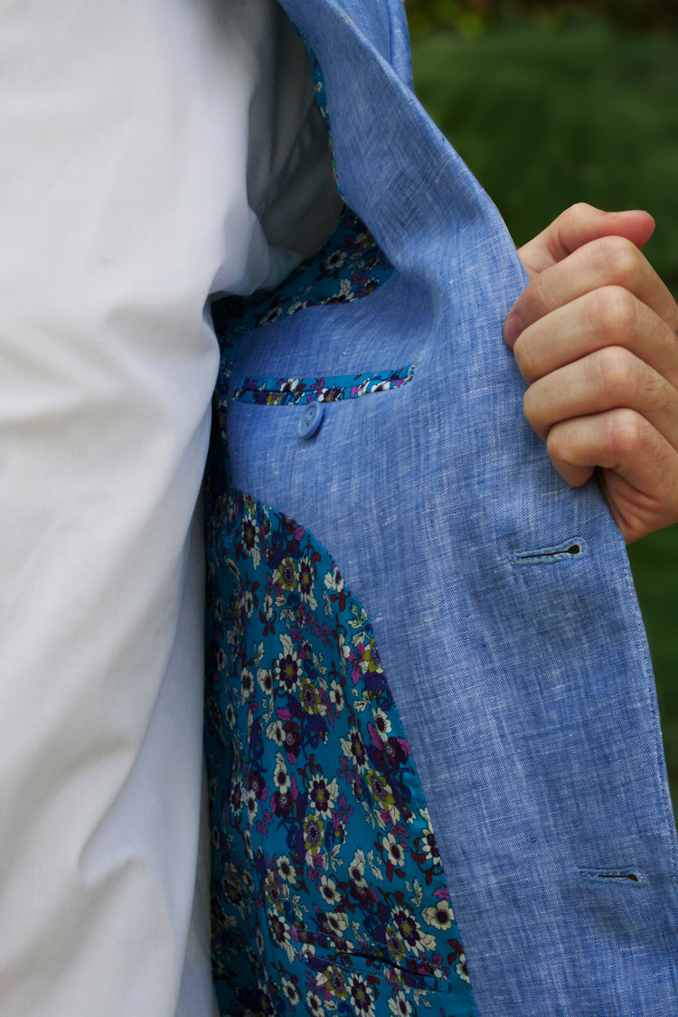 Outdoor Destination Luxury Adventure Ubud Groom Groomsmen Colorful Suit Lining | Whimsical Exotic Tropical Jungle Wedding Bali http://www.cecilephotographybali.com/