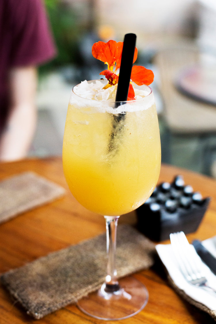 Outdoor Destination Luxury Adventure Ubud Tropical Drink Edible Flowers | Whimsical Exotic Tropical Jungle Wedding Bali http://www.cecilephotographybali.com/
