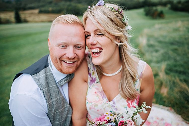 Floral Wedding Dress Tipi Alfred and Co Photography