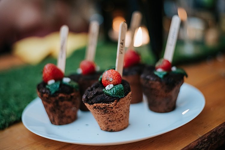 Facours Place Names Edible Flower Pots Floral Wedding Dress Tipi Alfred and Co Photography