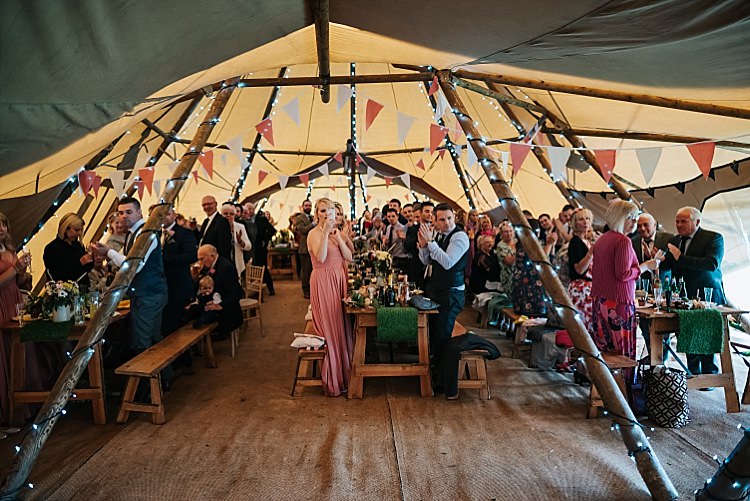 Floral Wedding Dress Tipi Alfred and Co Photography