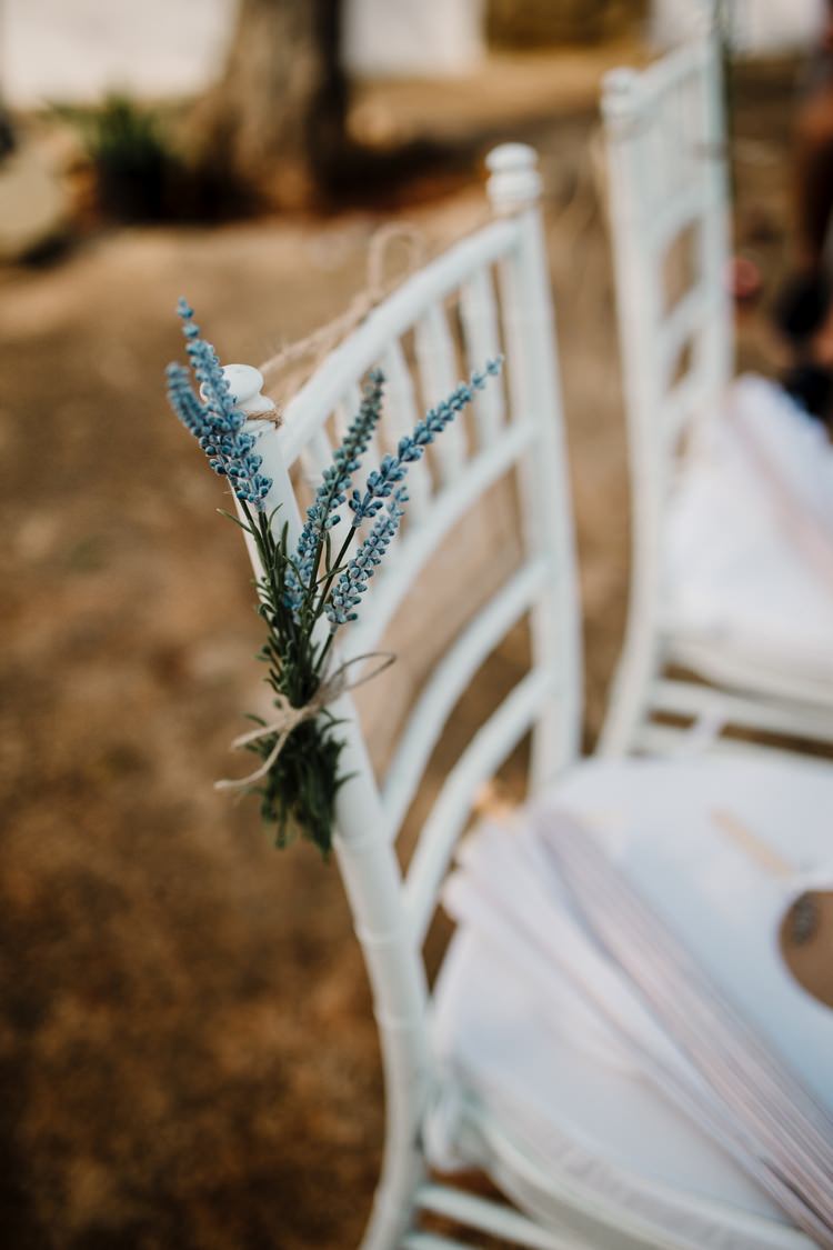 Spain Sun Outdoor Tropical Mediterranean Garden Villa Outdoor Ceremony Flowers Chiavari Chairs | Ibiza Destination Wedding Amy Faith Photography