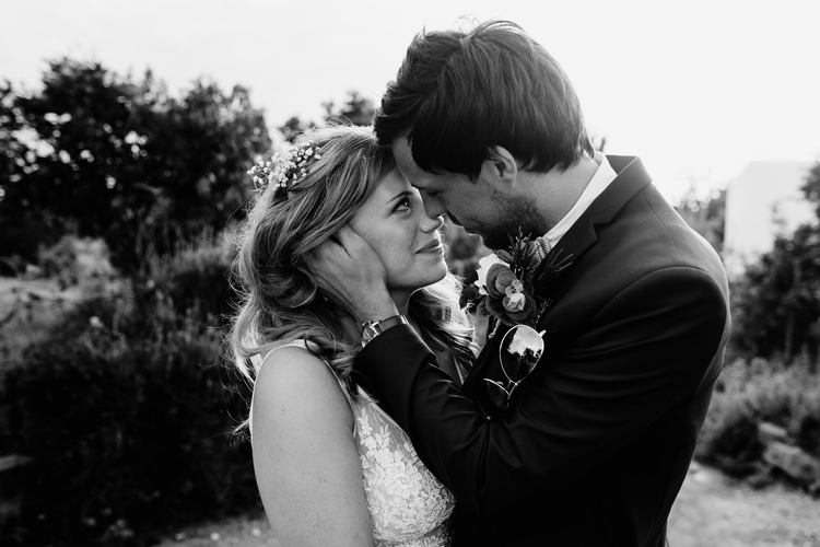 Spain Sun Outdoor Tropical Mediterranean Garden Villa Bride Groom Sunset | Ibiza Destination Wedding Amy Faith Photography