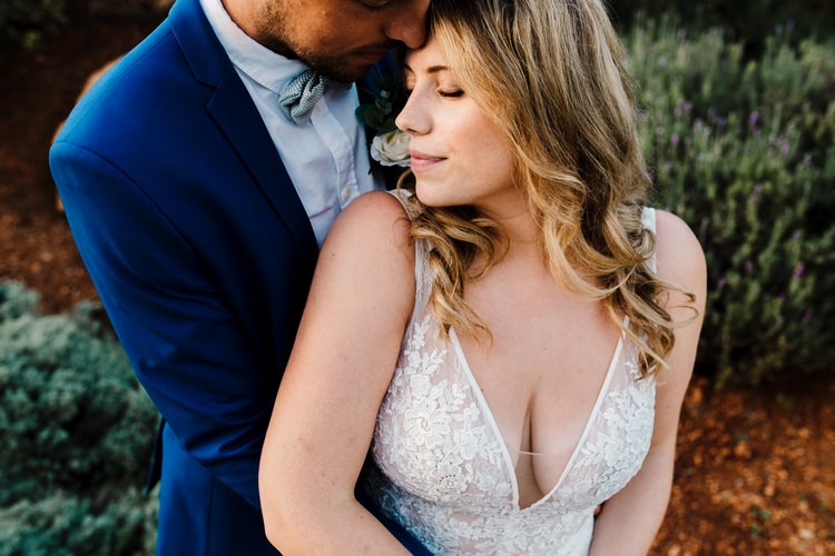 Spain Sun Outdoor Tropical Mediterranean Garden Villa Bride Groom Sunset | Ibiza Destination Wedding Amy Faith Photography