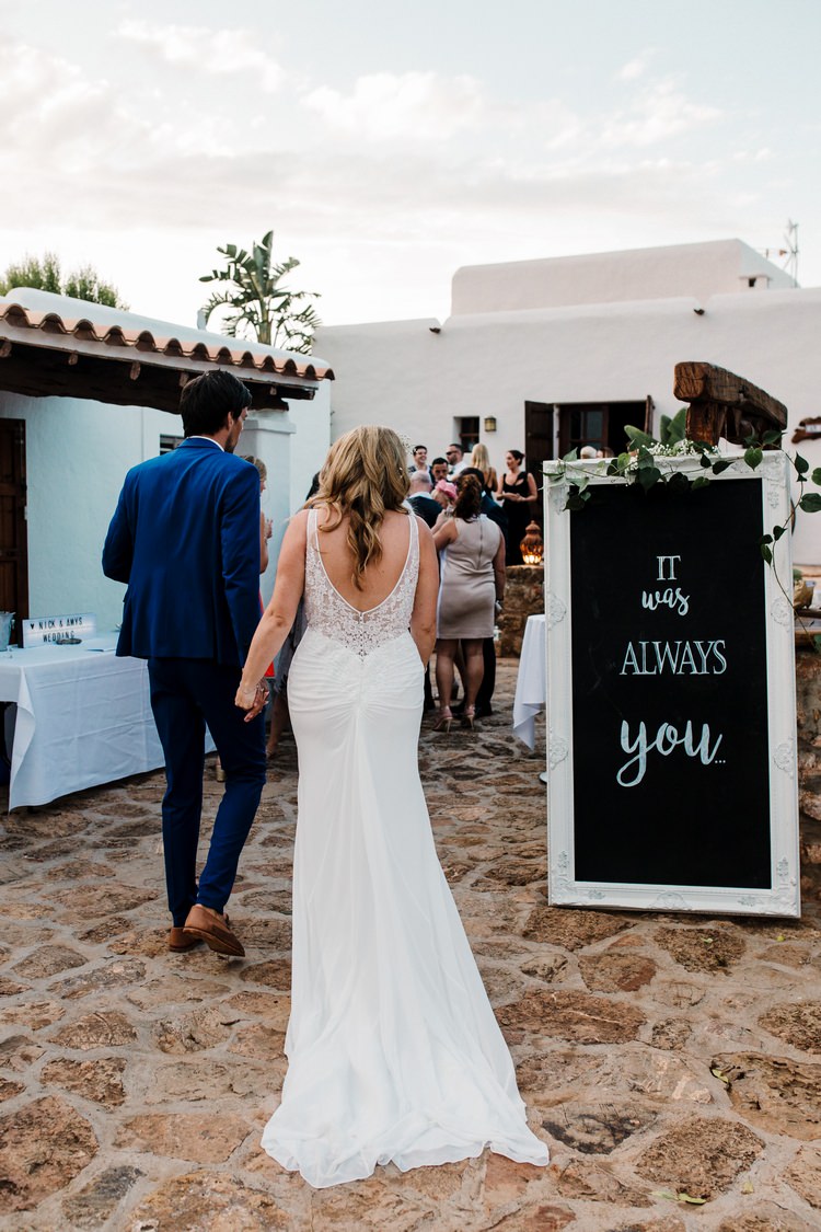Spain Sun Outdoor Tropical Mediterranean Garden Villa Outdoor Reception Drinks Party | Ibiza Destination Wedding Amy Faith Photography