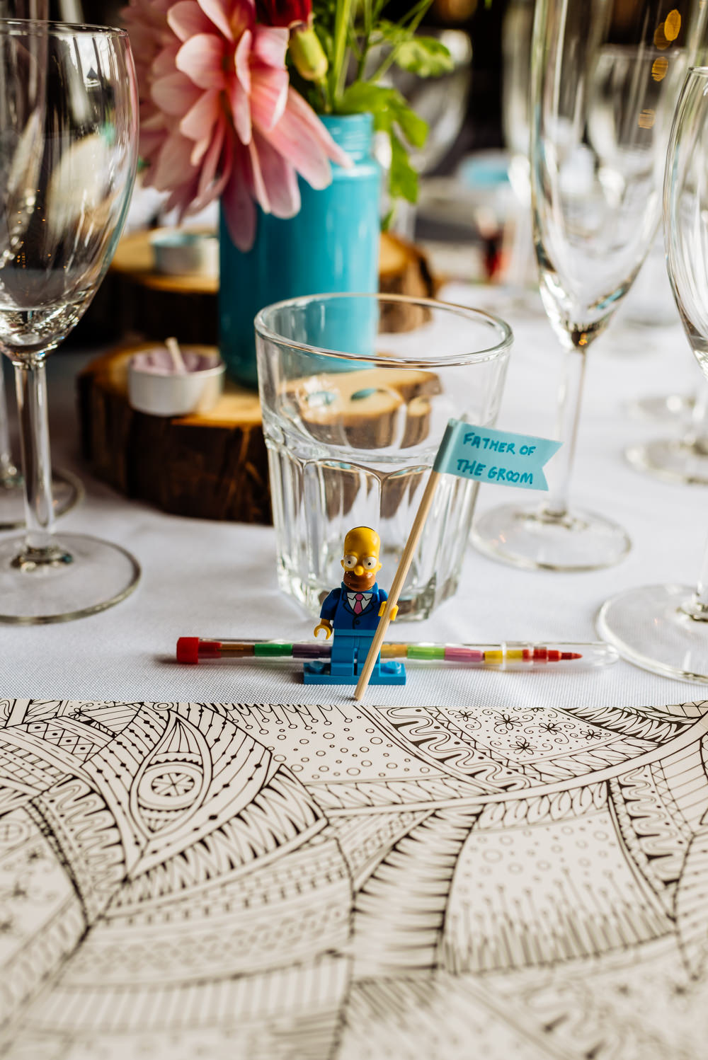 Place Card Name Lego Laid Back Harry Potter Wedding Daffodil Waves Photography