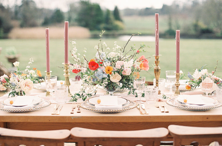 Flowers Poppies Anemones Delphiniums Ranunculus Snakeshead Fritillary Grape Hyacinth Colourful Whimsical Summer Chocolat Wedding Ideas Brympton House Liz Baker Fine Art Photography