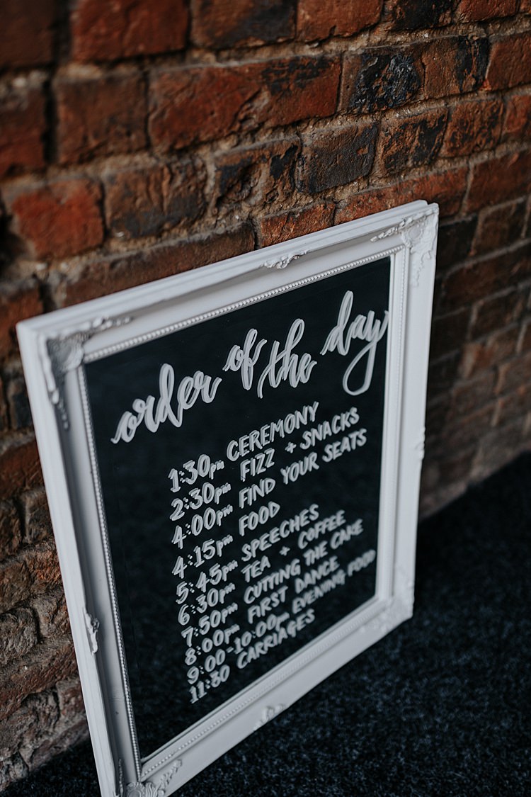 Wooden Frame Mirror Sign North Hidden Barn Wedding Autumn Jen Marino Photography