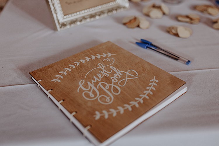 Wooden Guest Book North Hidden Barn Wedding Autumn Jen Marino Photography