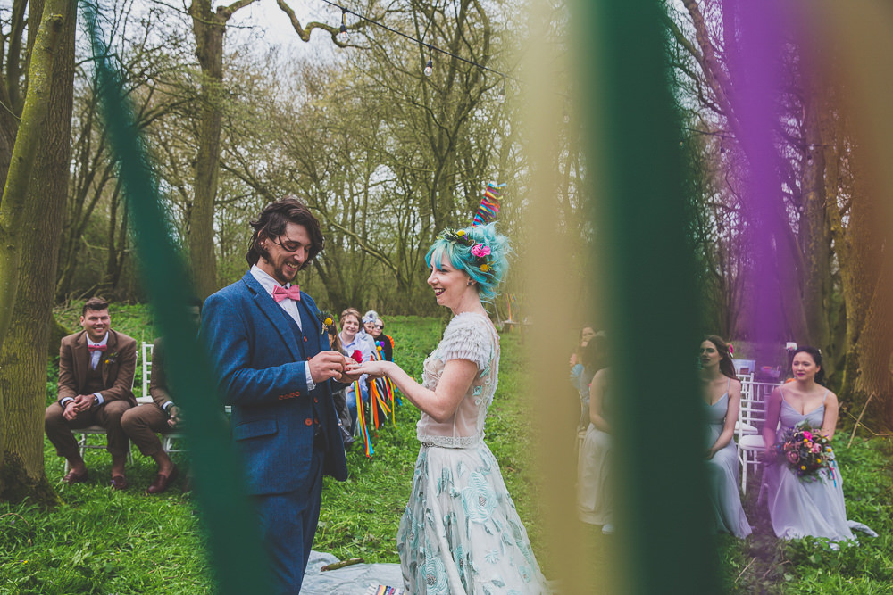 Rainbow Alternative Woodland Wedding Ideas Nicki Shea Photography