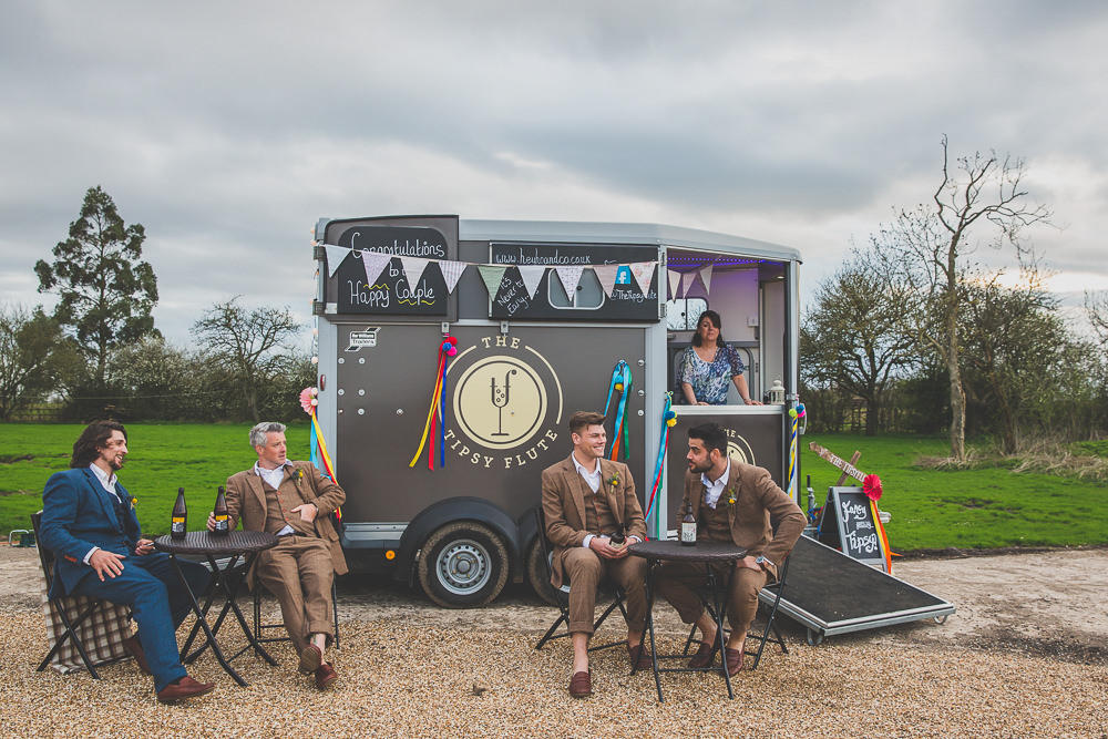 Horse Box Bar Drinks Rainbow Alternative Woodland Wedding Ideas Nicki Shea Photography