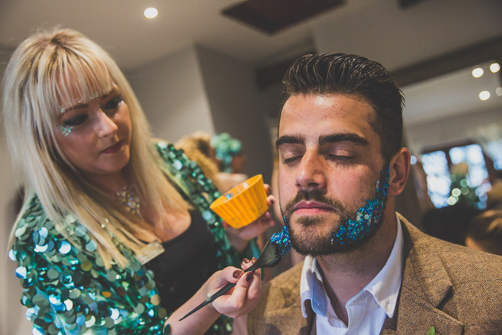 Glitter Beard Rainbow Alternative Woodland Wedding Ideas Nicki Shea Photography