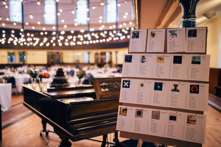 Table Plan Seating Chart Records Albums Round Chapel London Wedding Nikki van der Molen Photography