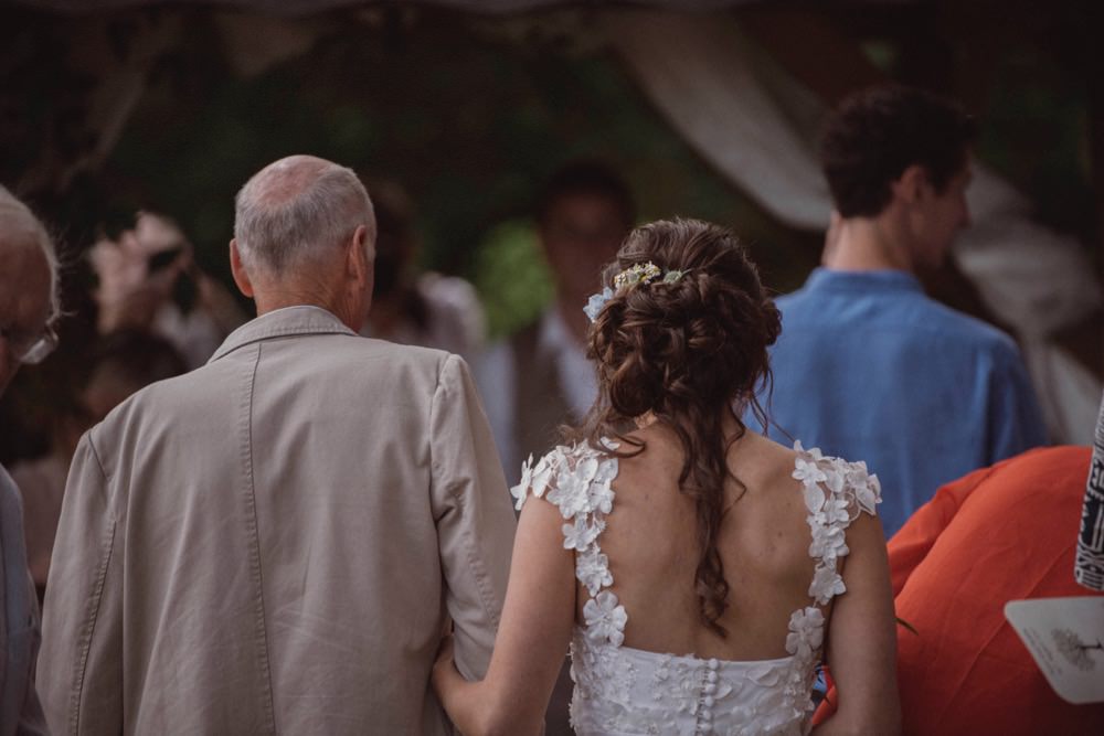Hair Bride Bridal Waves Up Do The Green Cornwall Wedding Ben Selway Photography