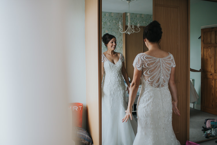 Bride Bridal Beaded Embellished Cap Short Sleeve Dress Sweetheart Neckline The Workstation Cinema Colourful Wedding Bloom Weddings