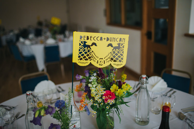 Cut Out Mexican Flag Table Centre The Workstation Cinema Colourful Wedding Bloom Weddings