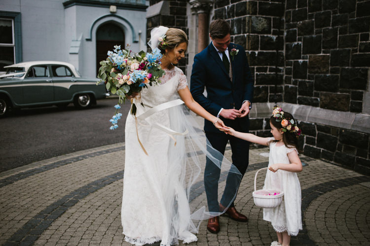 Flower Girl Bridesmaid Larchfield Estate Wedding Honey and the Moon Photography