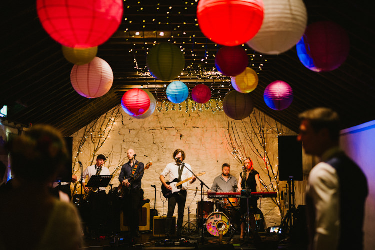 Lanterns Fairy Lights Decor Barn Larchfield Estate Wedding Honey and the Moon Photography