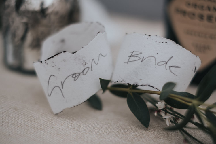 Edible Paper Stationery Place Names Calligraphy Alternative Edgy Naked Tipi Backdrop Wedding Ideas http://www.ivoryfayre.com/