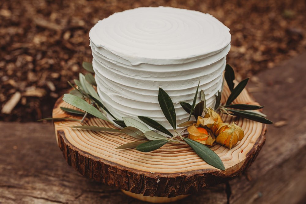 Rustic Buttercream Cake Flowers Greenery Log Stand Arnos Vale Weddings Ideas When Charlie Met Hannah Photography