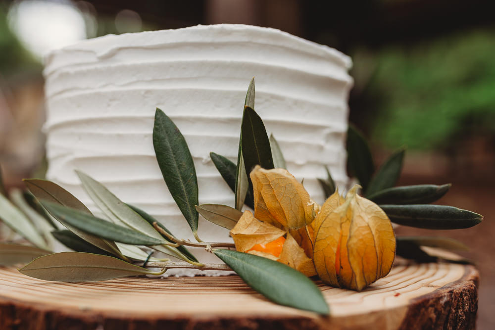Rustic Buttercream Cake Flowers Greenery Log Stand Arnos Vale Weddings Ideas When Charlie Met Hannah Photography