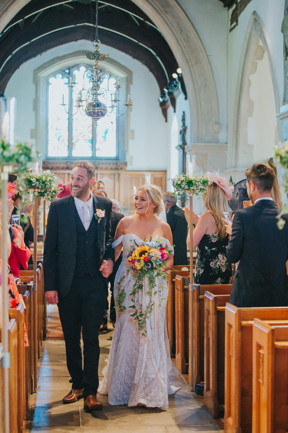 Colourful Bright Summer Pub Wedding Charlotte Razzell Photography