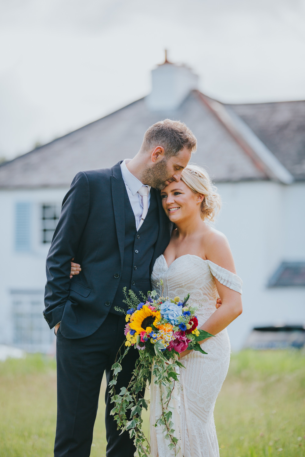 Colourful Bright Summer Pub Wedding Charlotte Razzell Photography