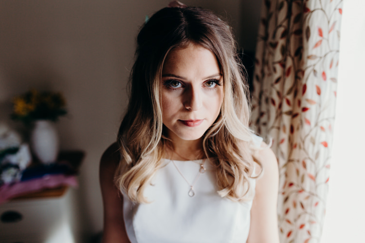 Bride Bridal Make Up Beauty Creative Hertfordshire Barn Boho DIY Wedding Beard and Mane Photography