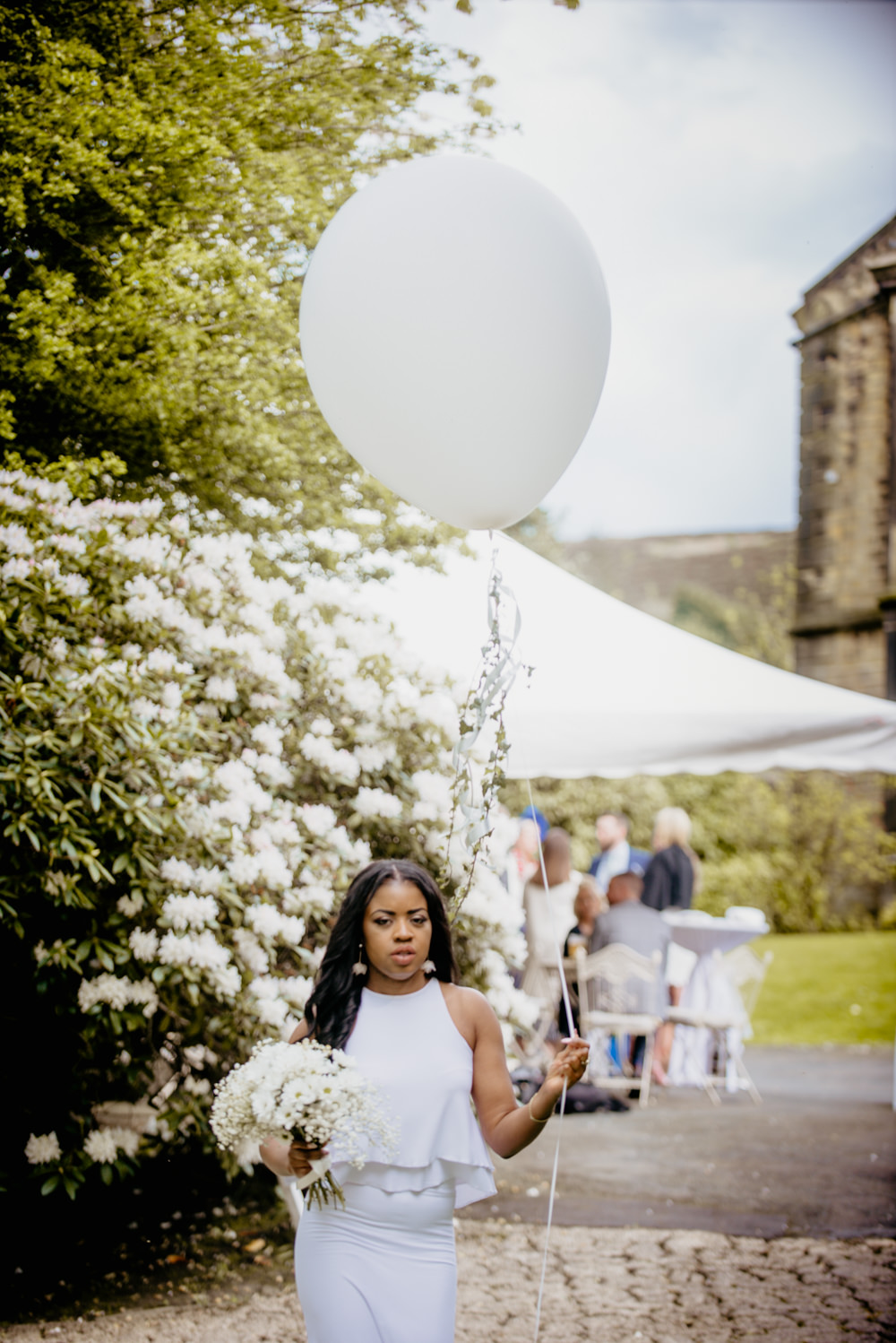 Giant Balloon Bridesmaid Crow Hill Wedding Tim Simpson Photography
