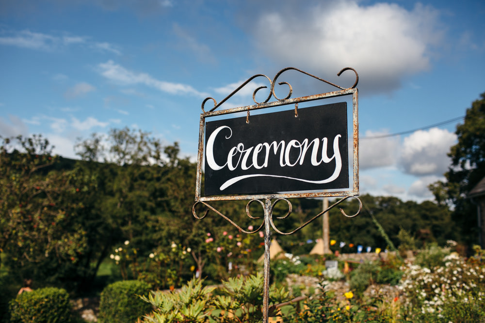 Chalk Black Board Calligraphy Sign Post Metal Devon Garden Wedding Tipi Freckle Photography
