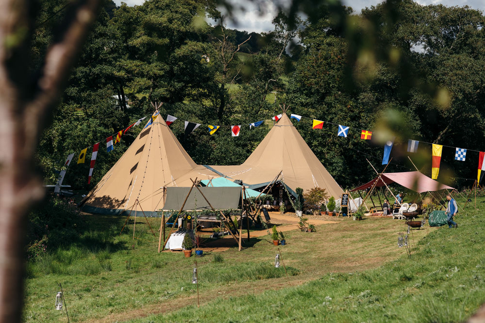 Devon Garden Wedding Tipi Freckle Photography