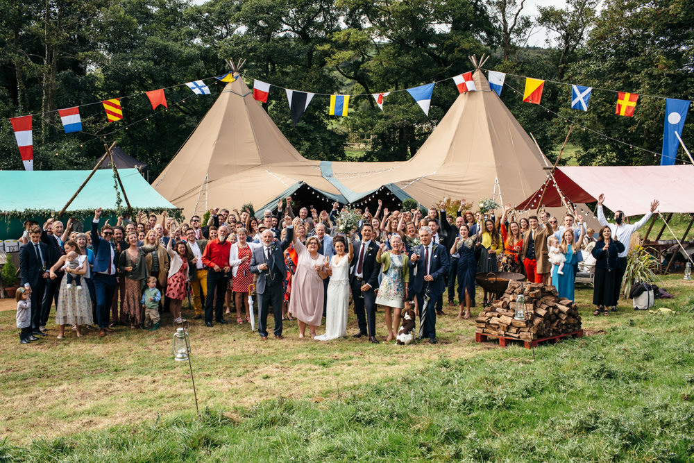 Devon Garden Wedding Tipi Freckle Photography