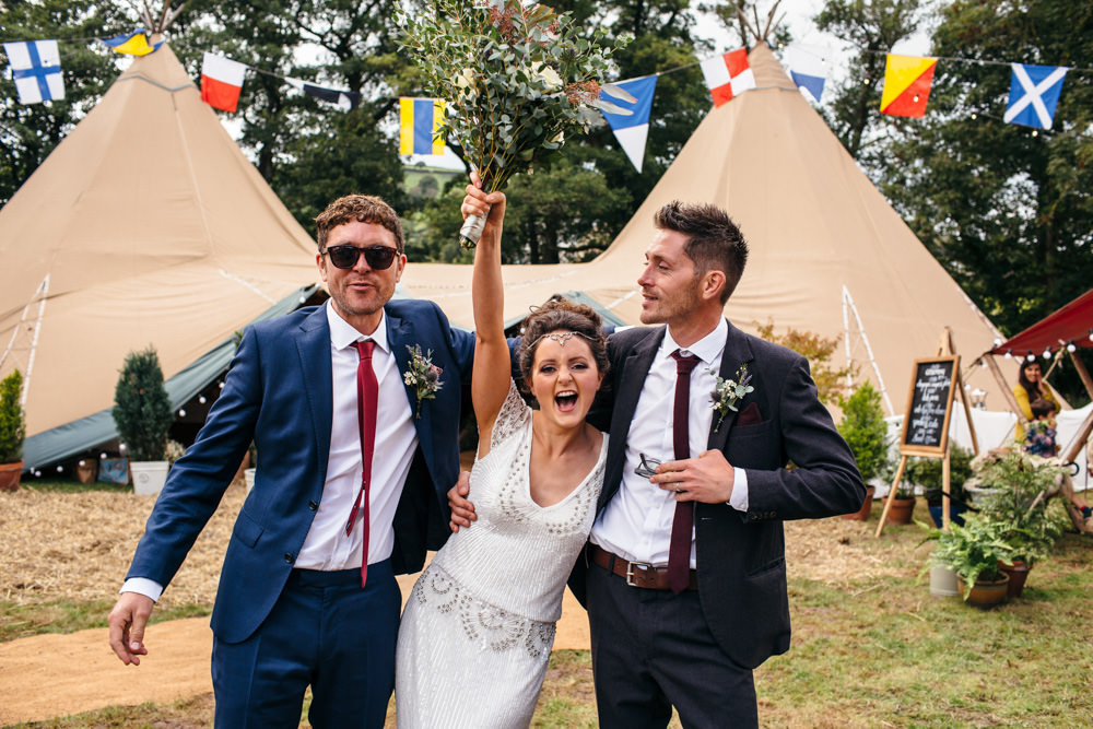 Devon Garden Wedding Tipi Freckle Photography