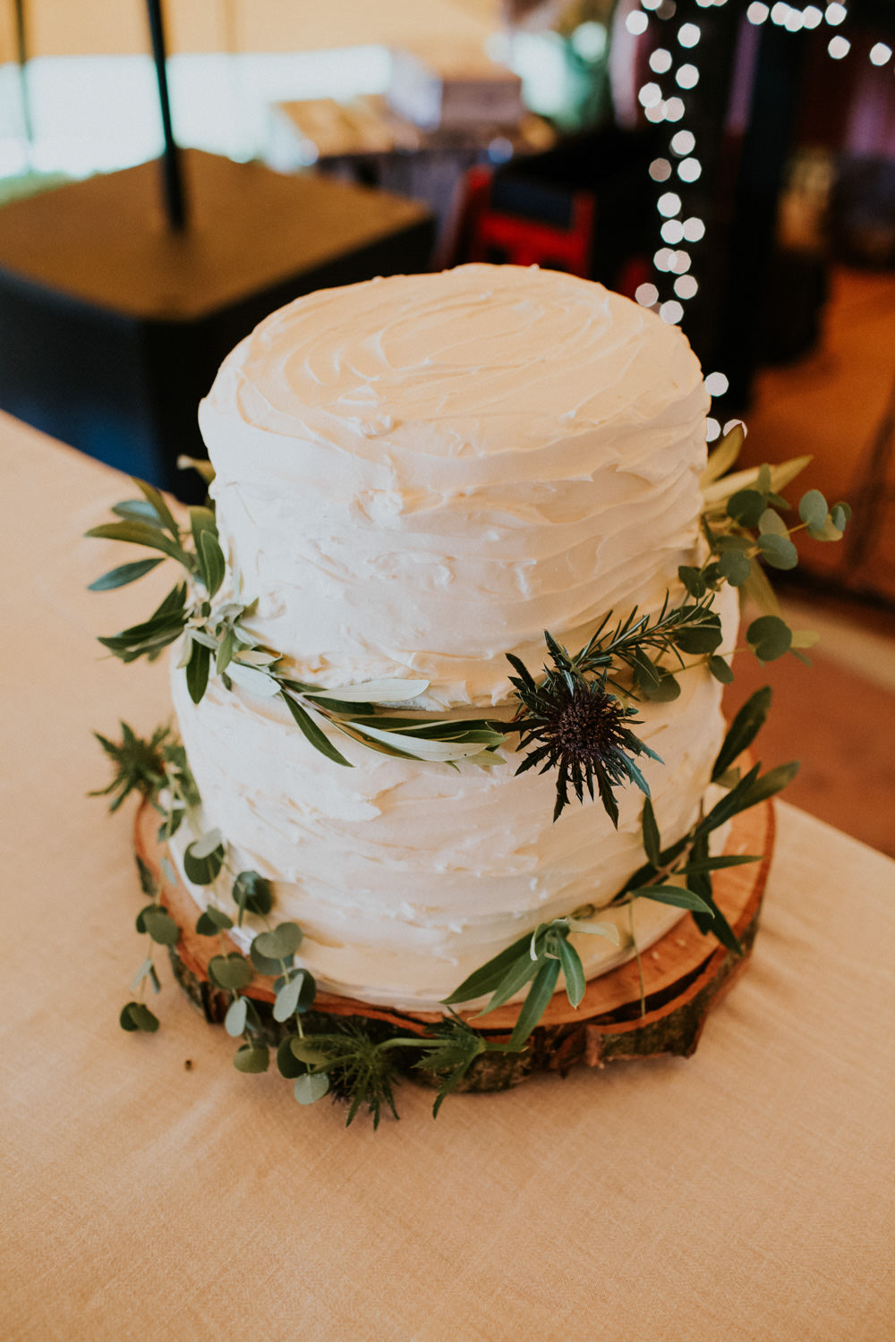 Rustic Buttercream Cake Greenery Devon Garden Wedding Tipi Freckle Photography