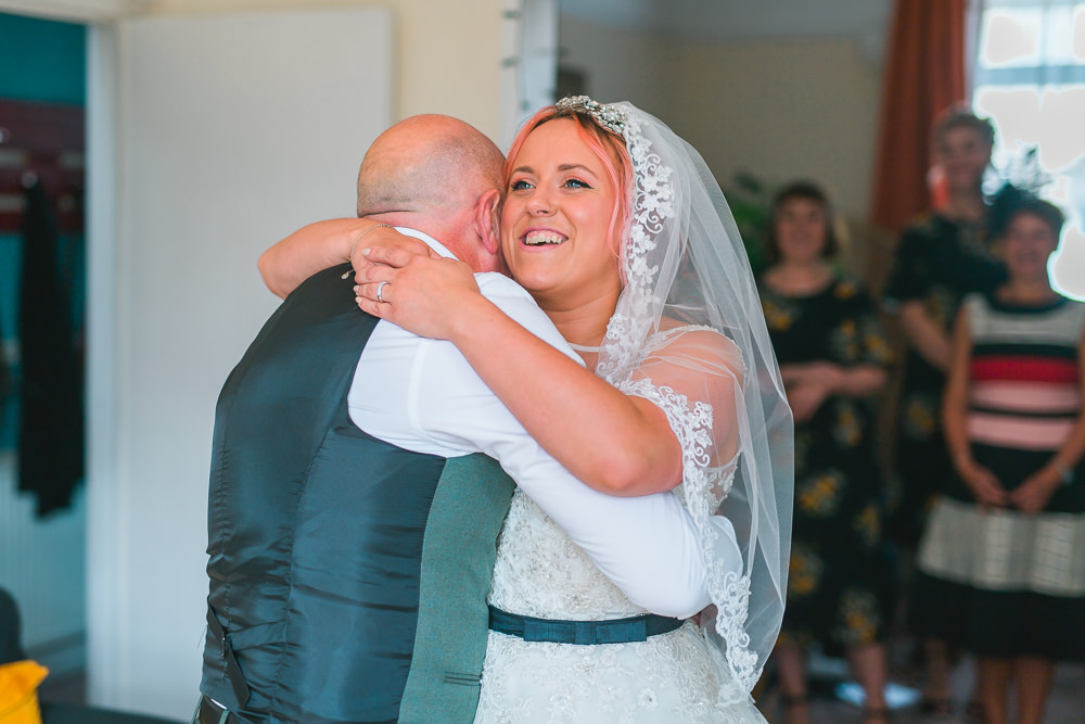 Bride Bridal Lace Veil Blue Belt Fruit Space Hull Warehouse Wedding M&G Photographic