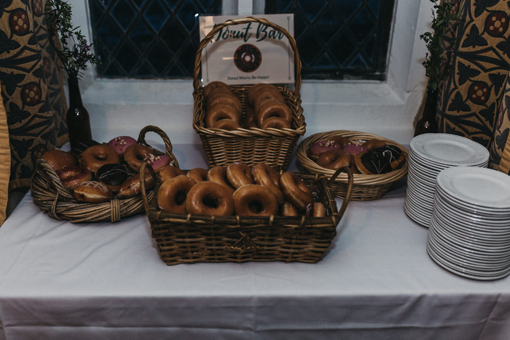 Donut Tavle Dessert Bar Lympne Castle Wedding Kev Elkins Photography
