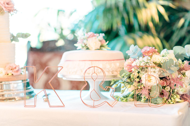 Wire Letters Newton Hall Wedding Sarah-Jane Ethan Photography