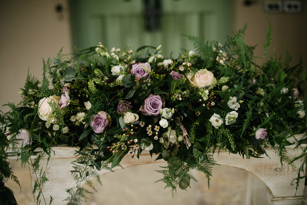 Foliage Greenery Purple Rose Fireplace Runner Orange Tree House Wedding Winter You Them Us Photography