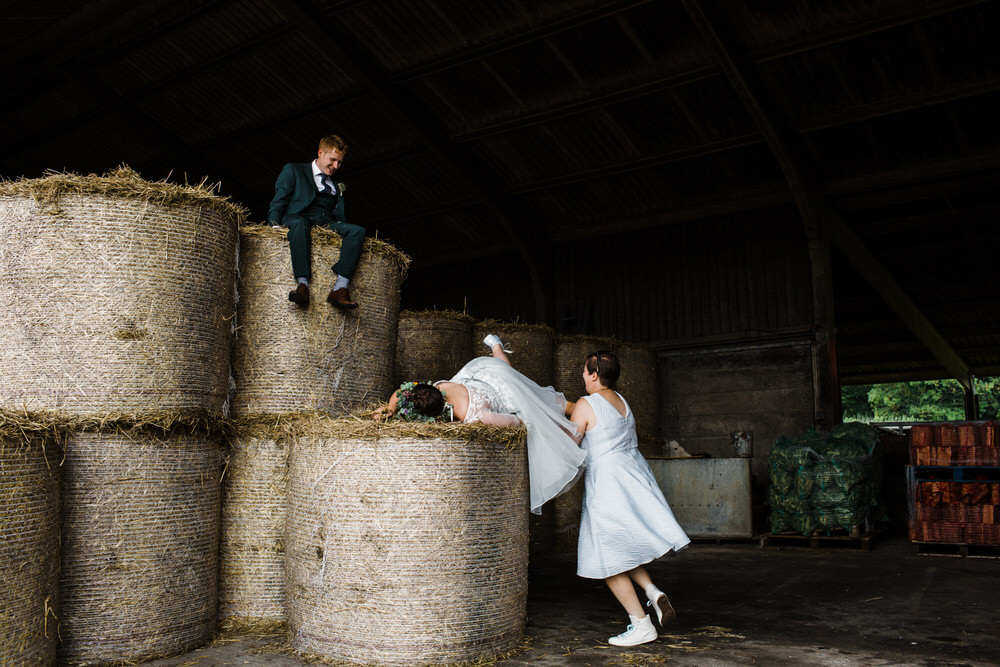 Secret Barn Sussex Wedding Rainbow Colourful Yvonne Lishman Photography