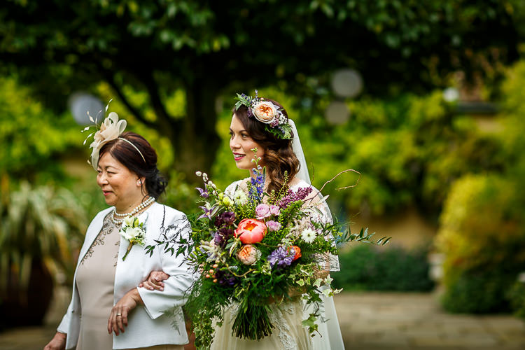 Bouquet Flowers Bride Bridal Cascading Peony Ivy Rose Foliage South Farm Wedding Midsummer Night's Dream Lina and Tom Photography
