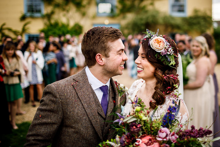 Bride Bridal Hair Flowers Waves South Farm Wedding Midsummer Night's Dream Lina and Tom Photography