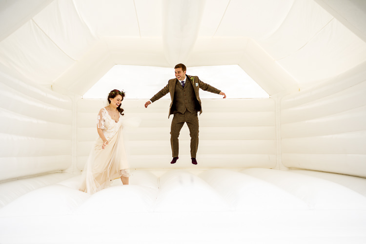 Bouncy Castle South Farm Wedding Midsummer Night's Dream Lina and Tom Photography