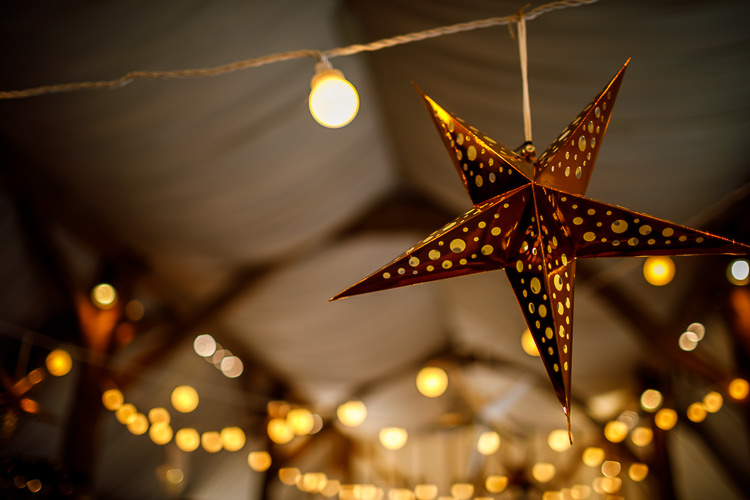 Festoon Lights Stars Celestial South Farm Wedding Midsummer Night's Dream Lina and Tom Photography